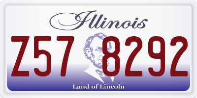 IL license plate Z578292
