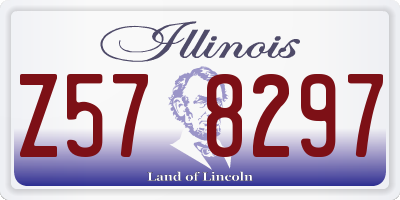 IL license plate Z578297