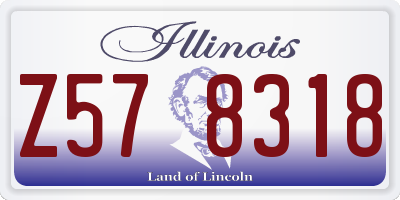 IL license plate Z578318