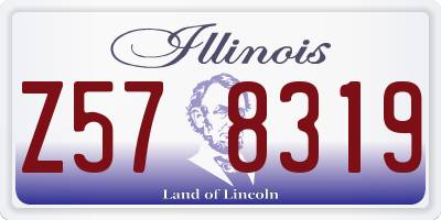 IL license plate Z578319
