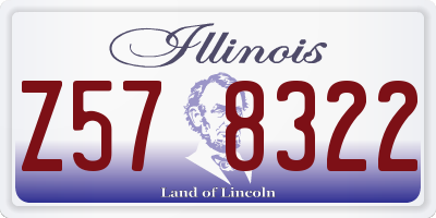IL license plate Z578322
