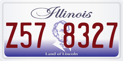 IL license plate Z578327