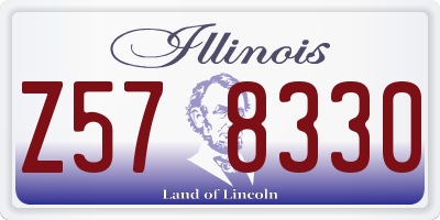 IL license plate Z578330