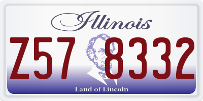 IL license plate Z578332