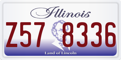 IL license plate Z578336