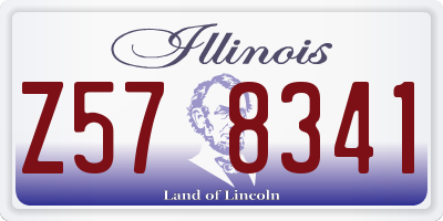 IL license plate Z578341