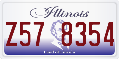 IL license plate Z578354