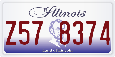IL license plate Z578374