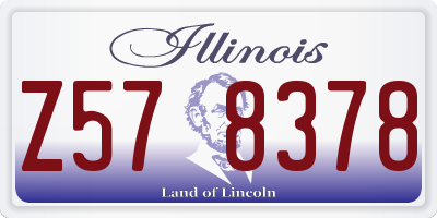 IL license plate Z578378