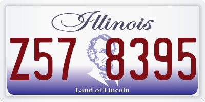 IL license plate Z578395