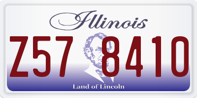 IL license plate Z578410