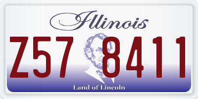 IL license plate Z578411