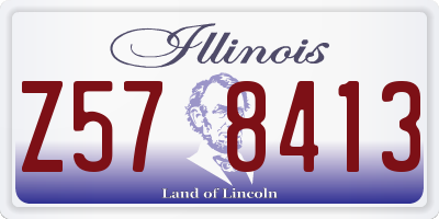 IL license plate Z578413