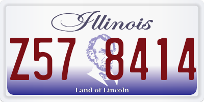 IL license plate Z578414