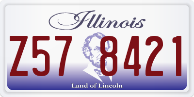 IL license plate Z578421