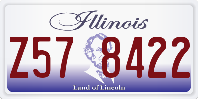 IL license plate Z578422