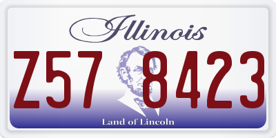 IL license plate Z578423