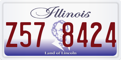 IL license plate Z578424