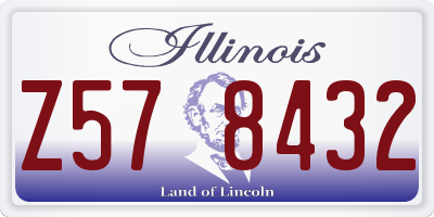 IL license plate Z578432
