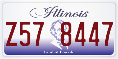 IL license plate Z578447