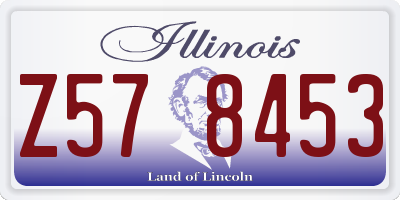 IL license plate Z578453