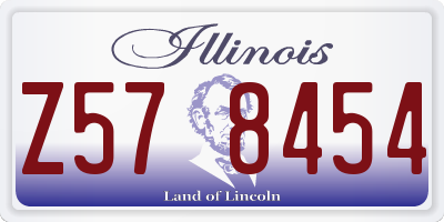 IL license plate Z578454