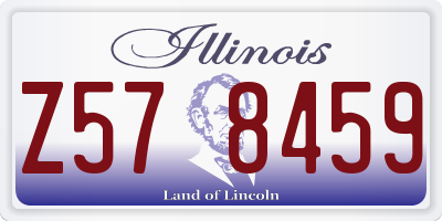 IL license plate Z578459