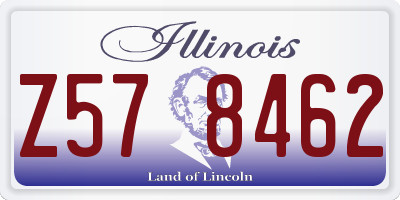 IL license plate Z578462