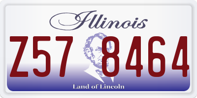 IL license plate Z578464
