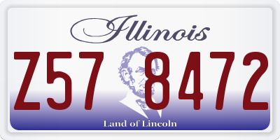 IL license plate Z578472
