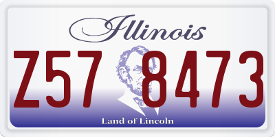 IL license plate Z578473