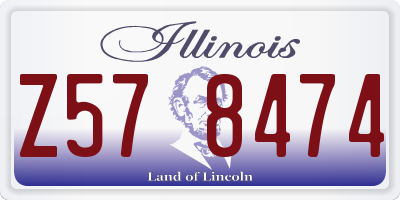 IL license plate Z578474