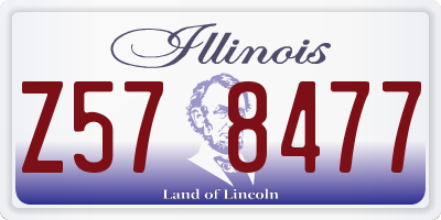 IL license plate Z578477