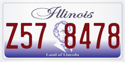 IL license plate Z578478