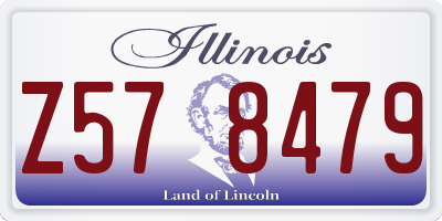 IL license plate Z578479