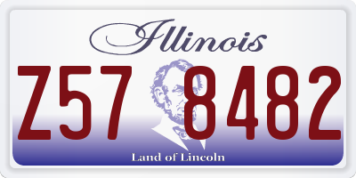 IL license plate Z578482