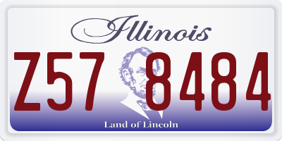IL license plate Z578484