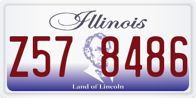 IL license plate Z578486