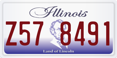 IL license plate Z578491
