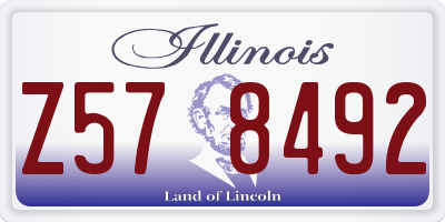 IL license plate Z578492