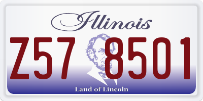 IL license plate Z578501