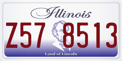IL license plate Z578513