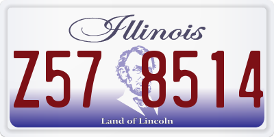 IL license plate Z578514