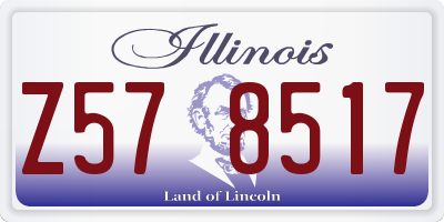 IL license plate Z578517