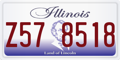 IL license plate Z578518