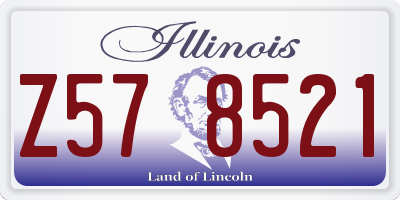 IL license plate Z578521