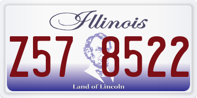 IL license plate Z578522