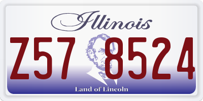 IL license plate Z578524