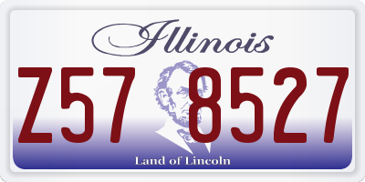 IL license plate Z578527