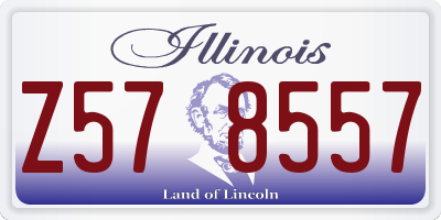 IL license plate Z578557